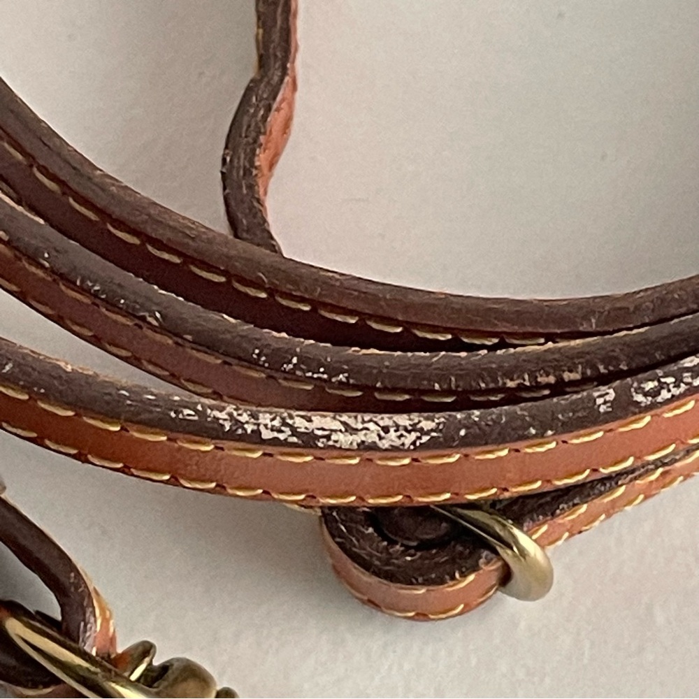 Dooney & Bourke Brown Leather Crossbody Wallet Bag - Picture 12 of 16